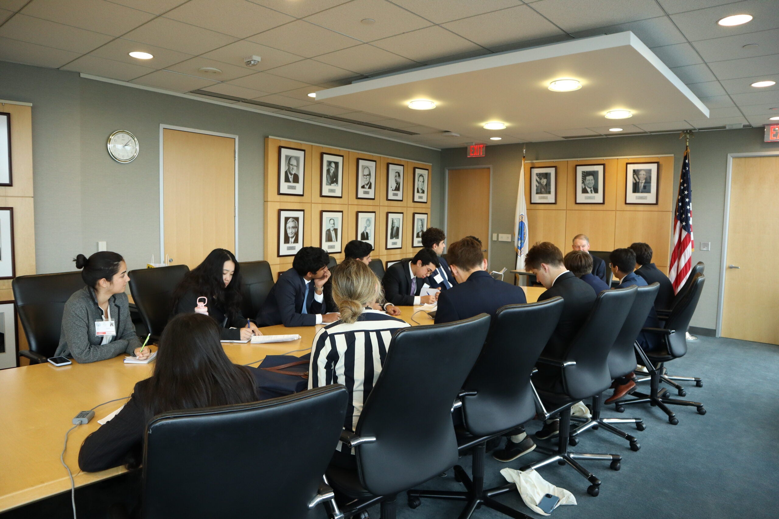 Students with Chair Atkins