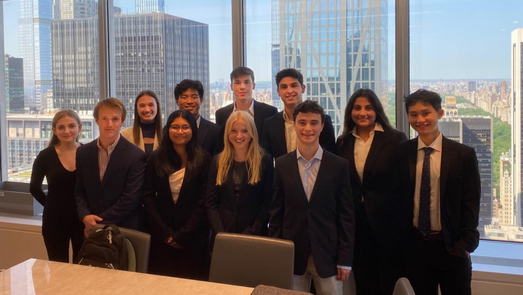 FinPolicy Trek participants at the offices of Neuberger Berman